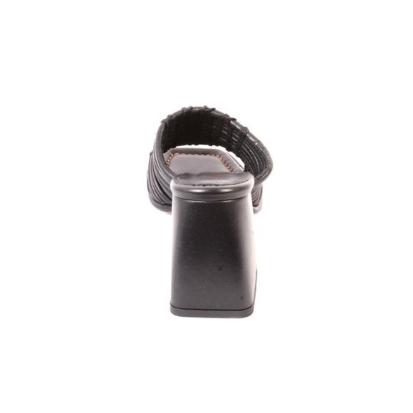 Laura Bellariva 7901 Black Leather Heel Sandals - Picture 5 of 8